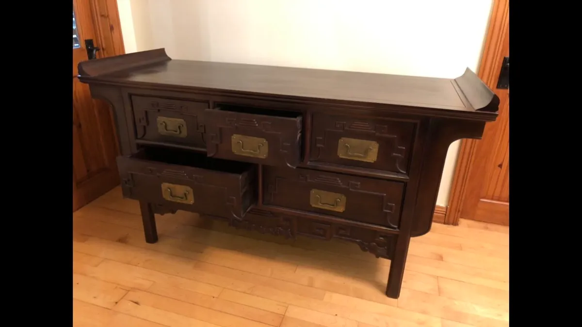 Asian design sideboard cabinet