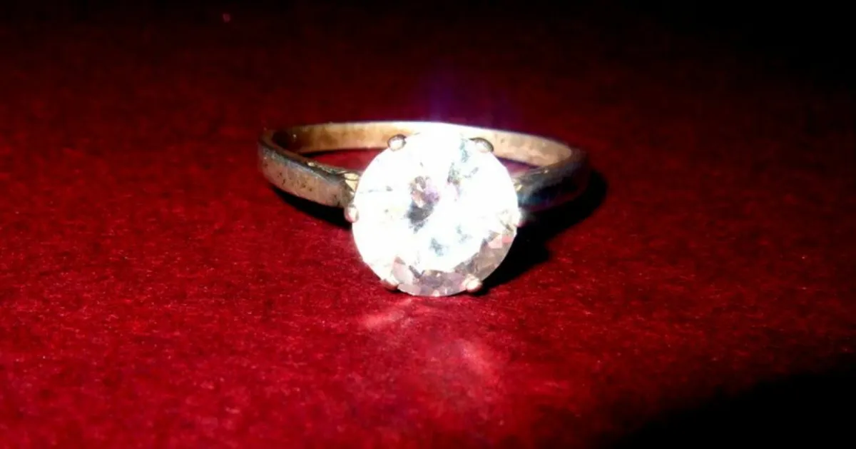 Vintage Hallmarked Silver Approx 2ct Solitaire - Image 1