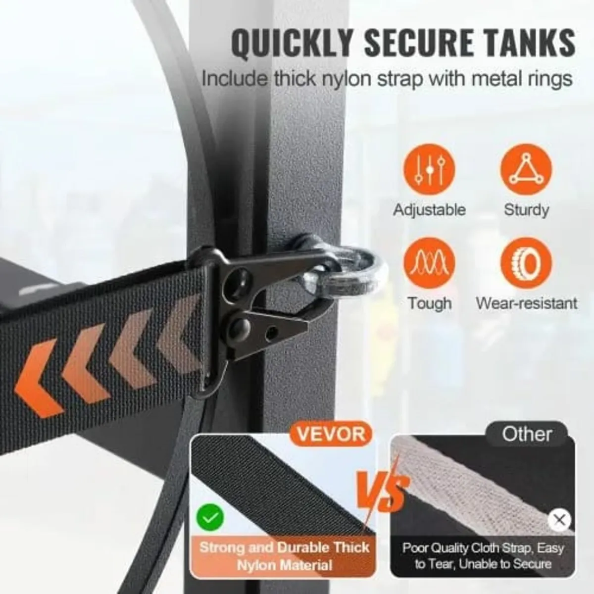 Refrigerant Tank Rack, with 3 x 30lbs Bottle Tanks - Image 3