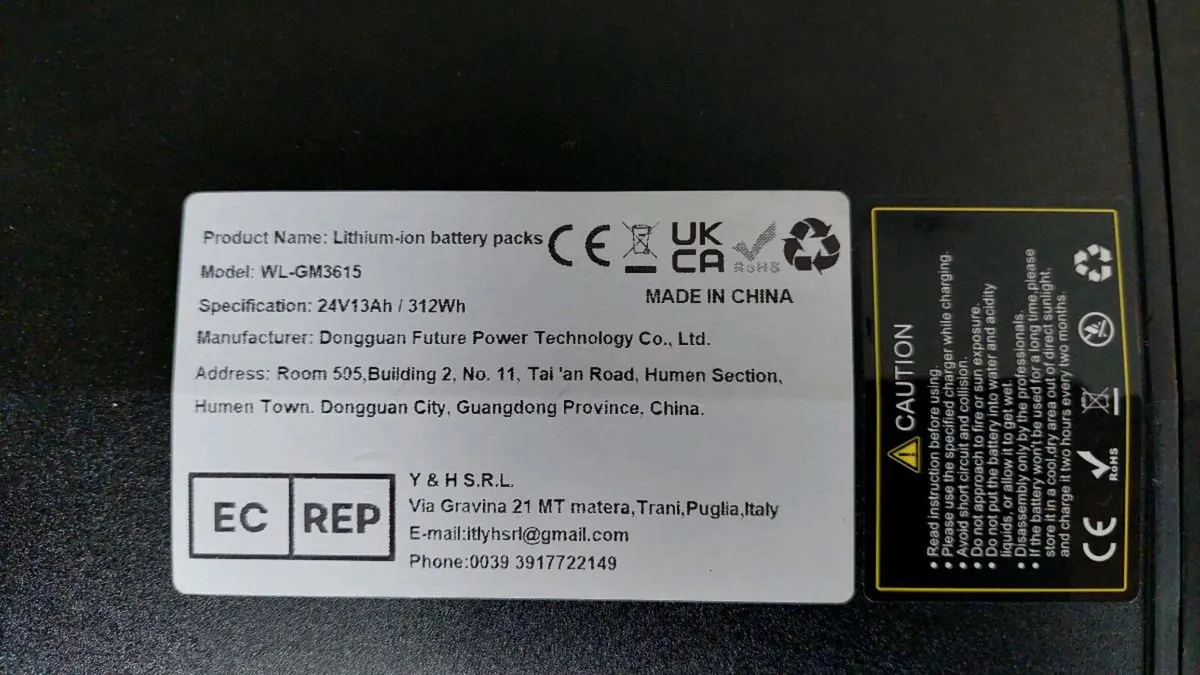 E-Bike Battery and Charger - Image 2