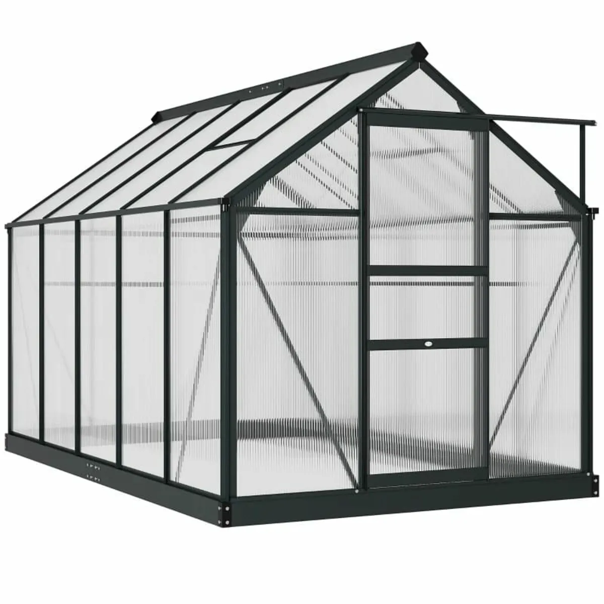 6 x 10ft Polycarbonate Greenhouse, Large Walk-In G - Image 2