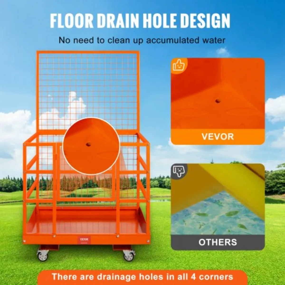Forklift Safety Cage Work Platform 109 x 114.3 cm - Image 4