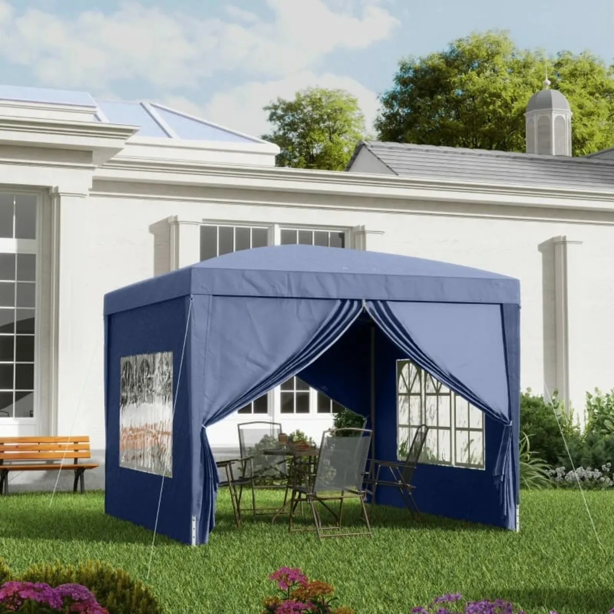 3 x 3(m) Pop Up Gazebo, Water and UV Resistant Par - Image 1