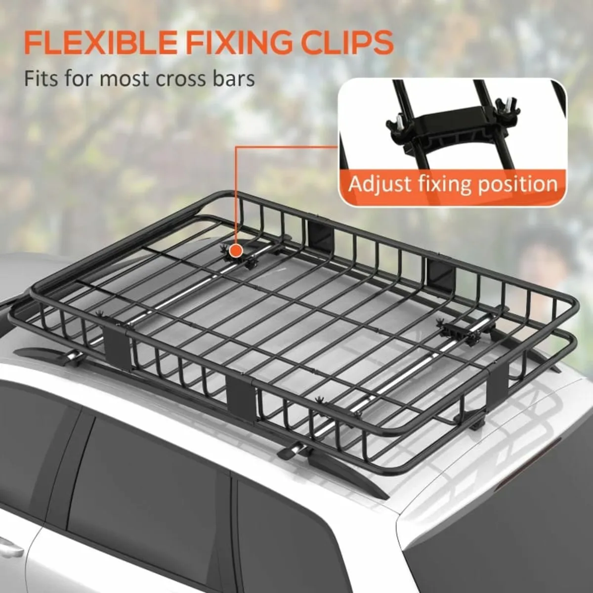 Adjustable Roof Rack Metal Inclined Design of The - Image 4