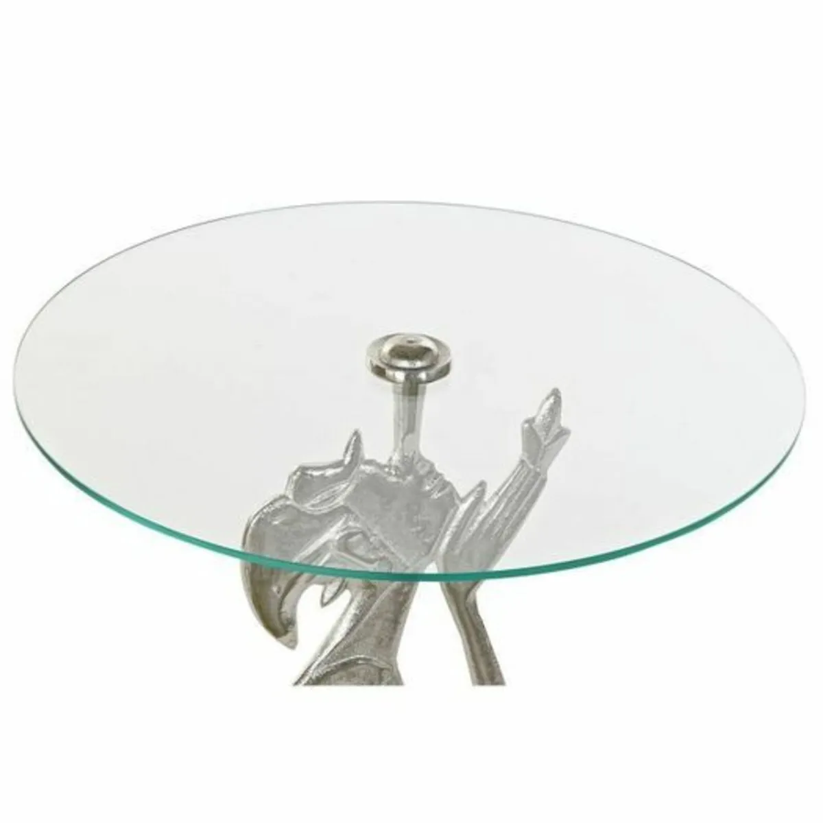 ansparent Aluminium coffee table Glass Side Table - Image 2