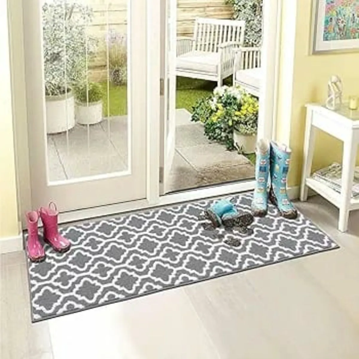 Runner Rug for Hallway Grey 50x150cm, Hallway Runn - Image 2