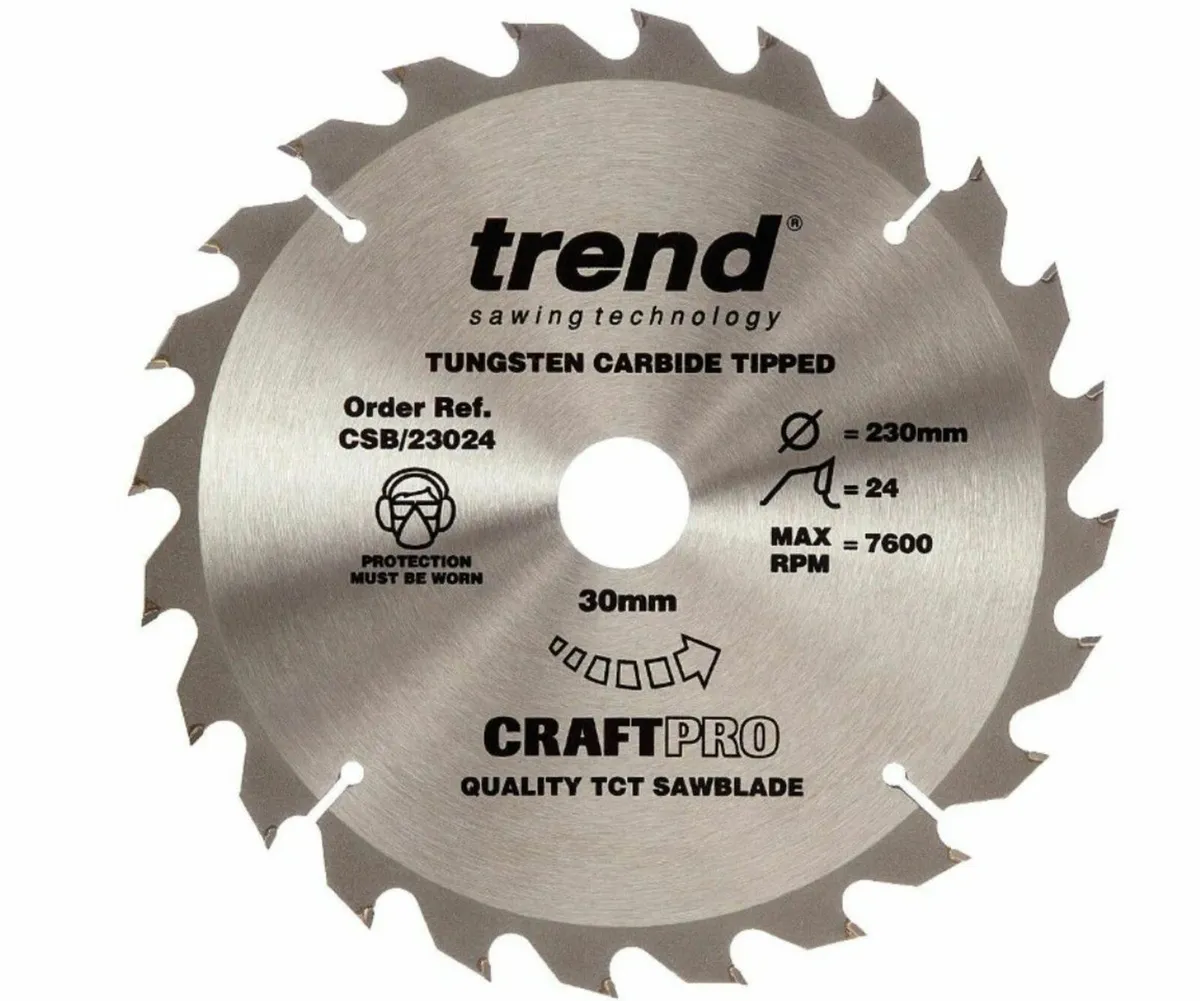 Trend CSB23024 CraftPro Saw Blade 230 x 30mm x 24T