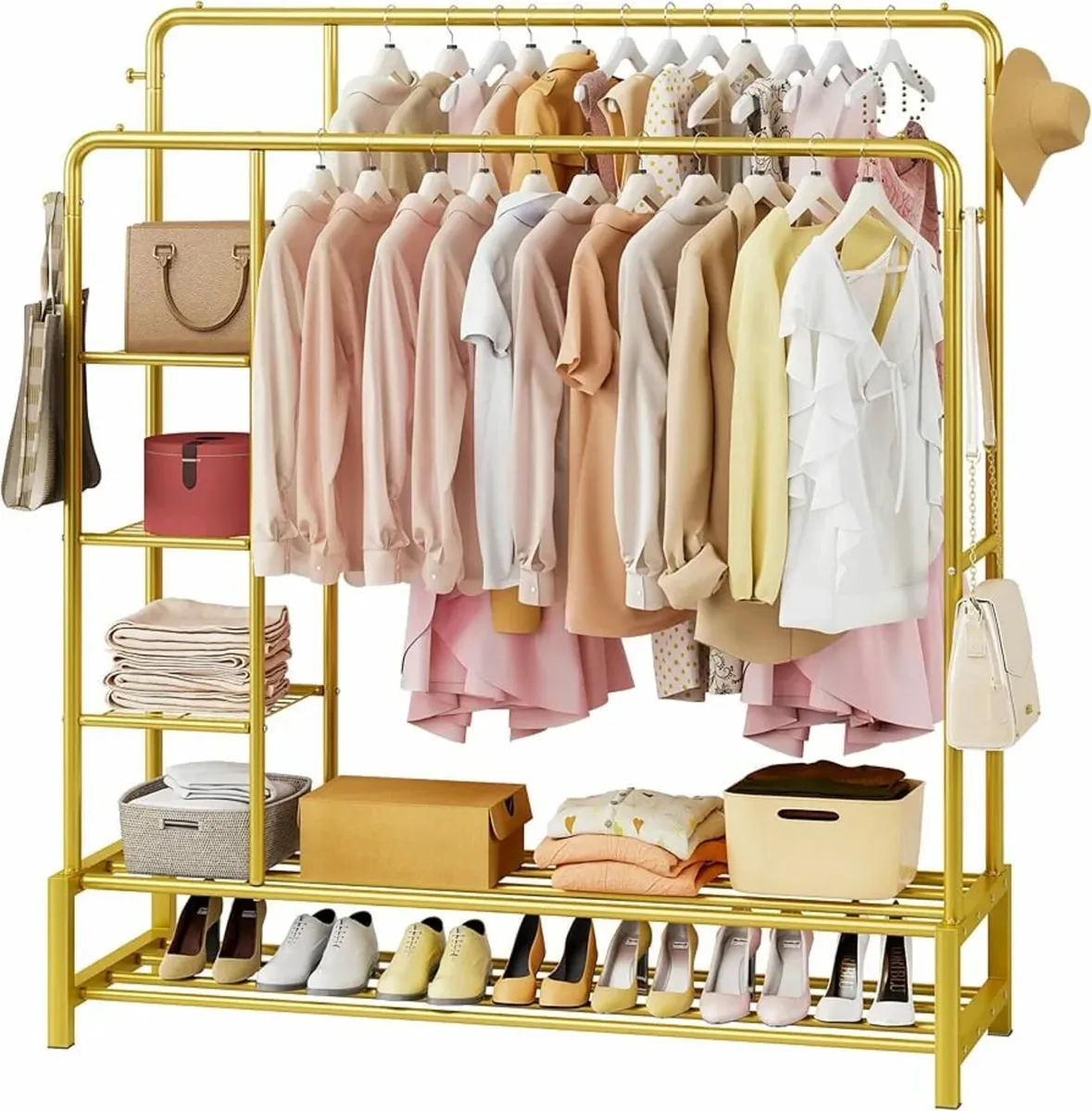 Wide Clothes Rail, 66.9 * 47.2 inch Clothing Rack - Image 1