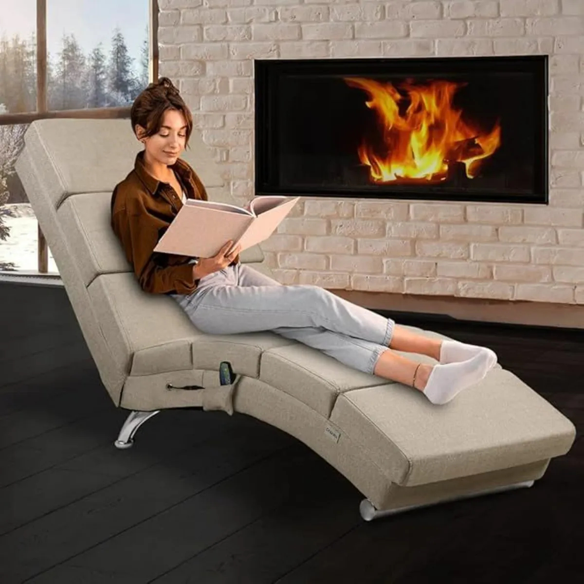 Heated Lounger with Massage Modes and Timer - Image 4