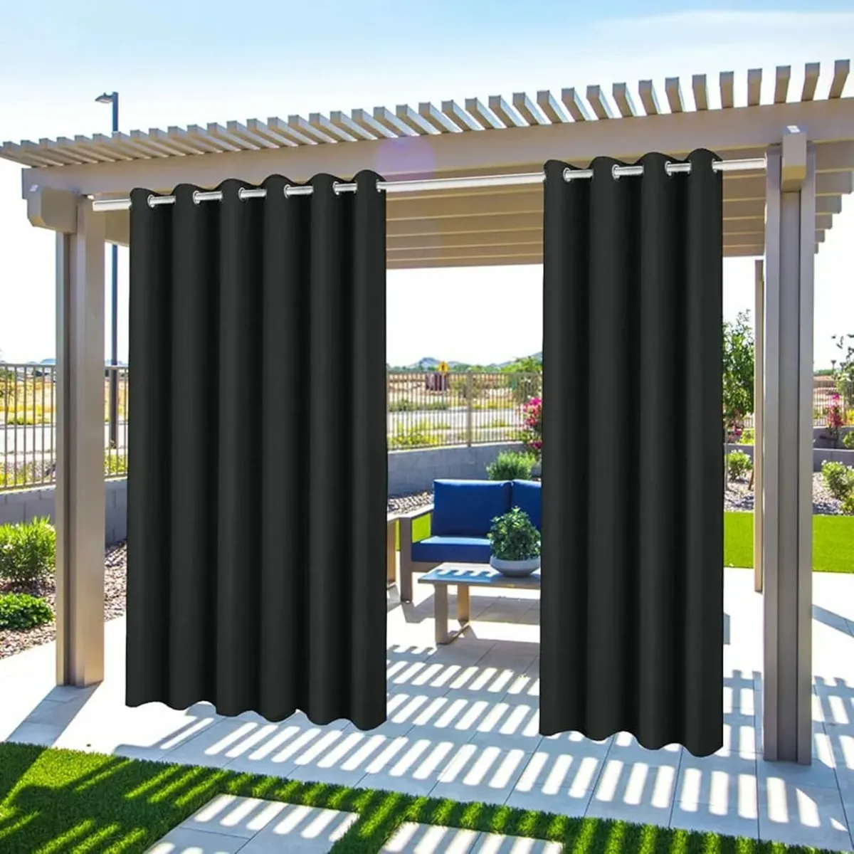 Gazebo Patio Outdoor Curtains Waterproof - Garden - Image 1