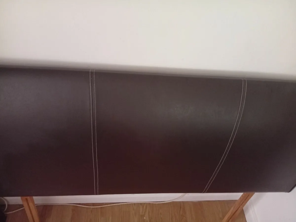 Quality Leather King Size Headboard - Image 2