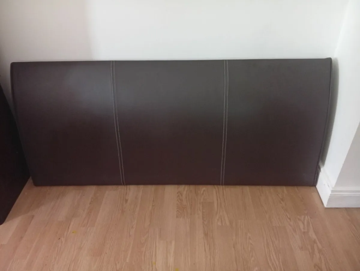 Quality Leather King Size Headboard - Image 4