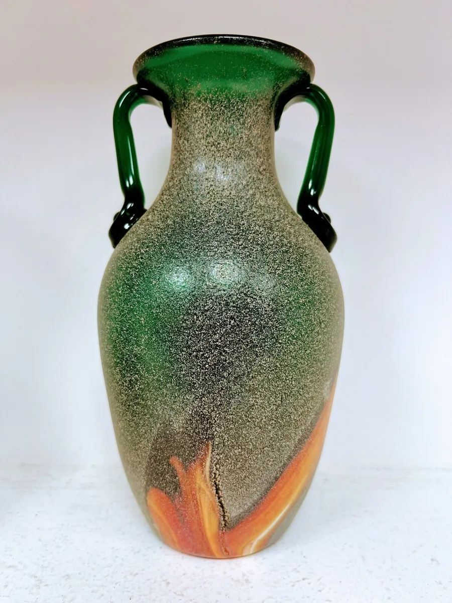 Vintage Murano Scavo glass vases 1960s - Image 3