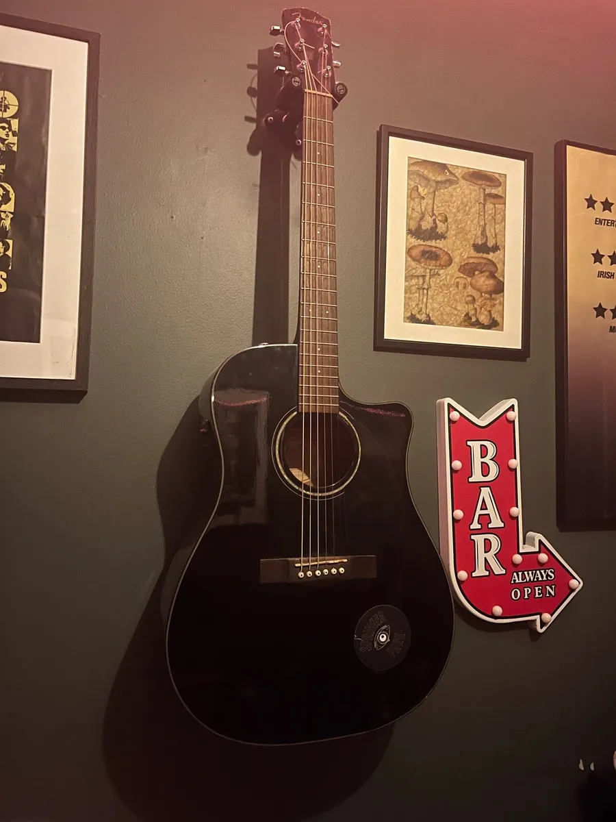 Fender DG-60CE BLK Acoustic-Electric Guitar - Image 1