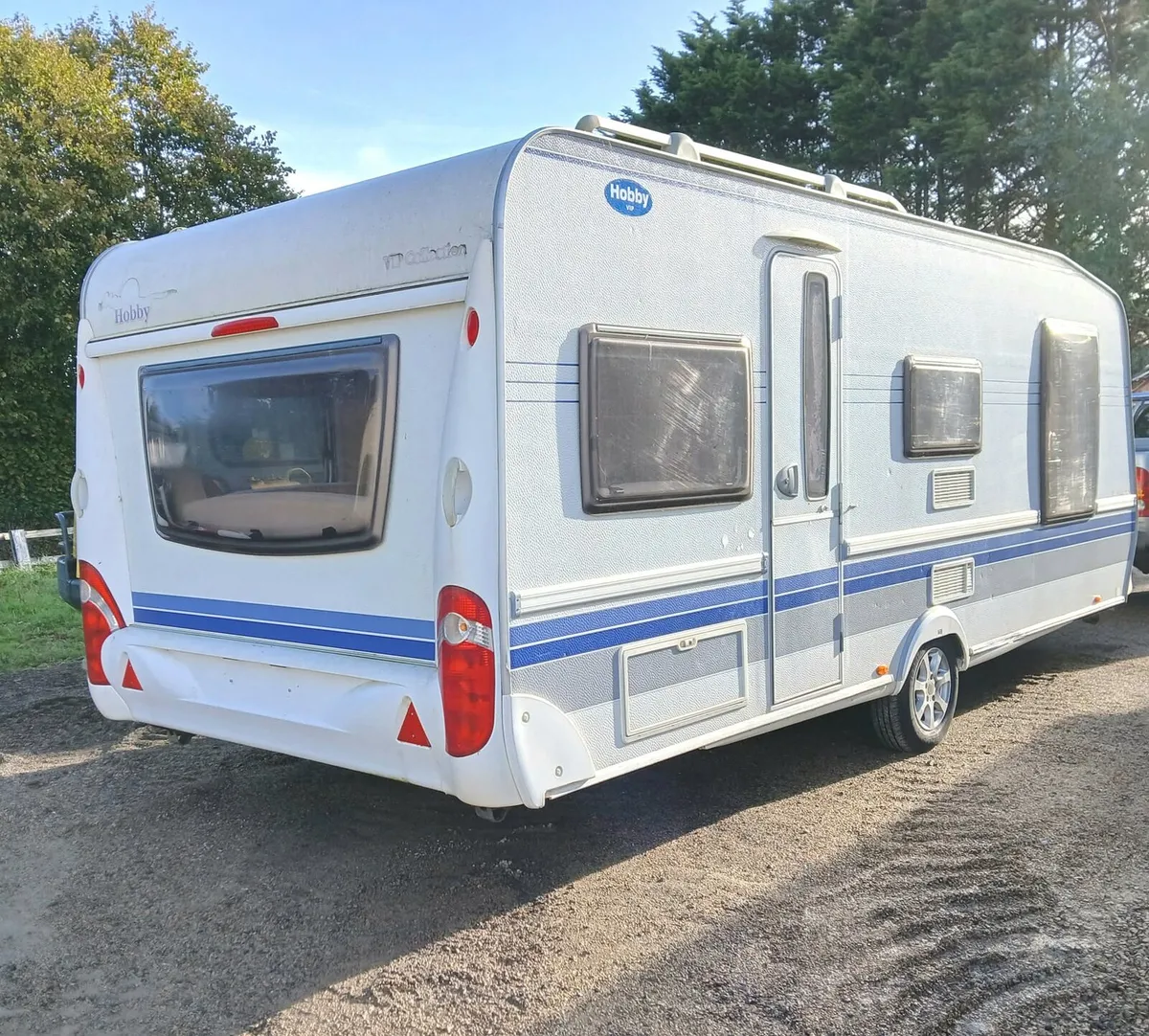 Hobby caravan island fixed bed - Image 1