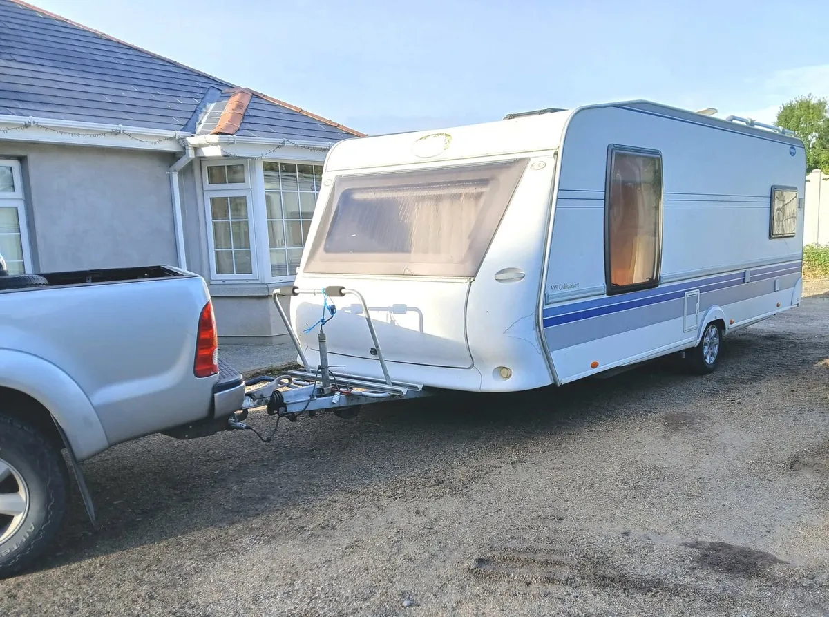 Hobby caravan island fixed bed - Image 3