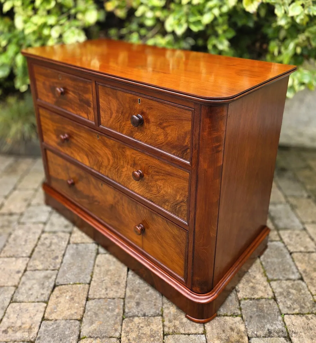 Victorian Mahogany 2 over 2 Chest- Circa 1870 - Image 1