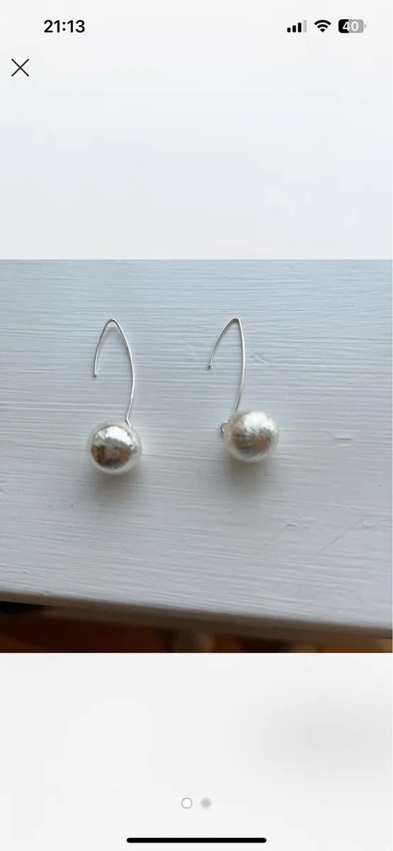 Sterling Silver Earrings. - Image 1