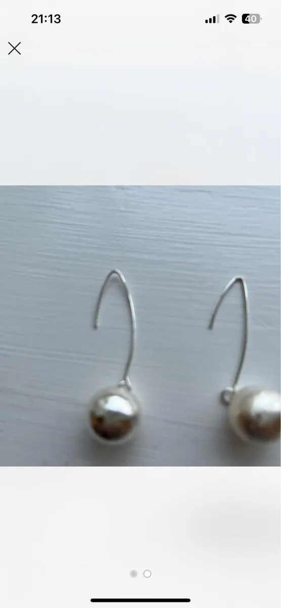 Sterling Silver Earrings. - Image 2