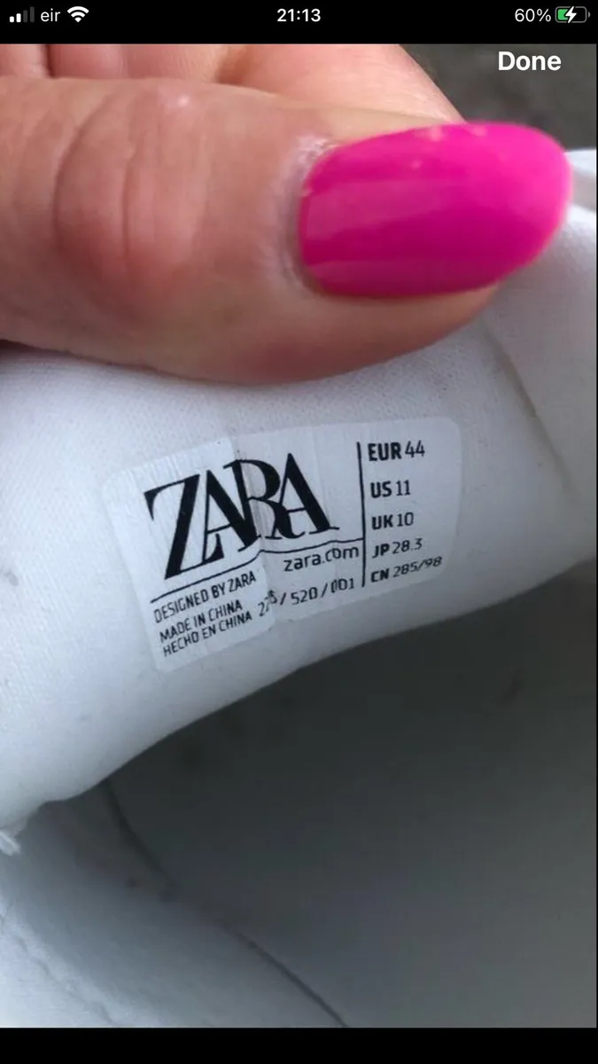 Mens Zara trainers uk 10 €25 - Image 3