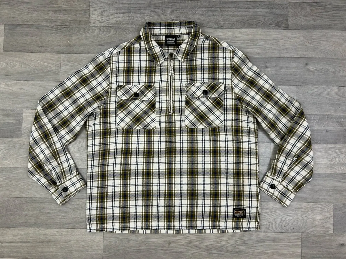 Barbour International Half Zip Overshirt Jacket - Image 1