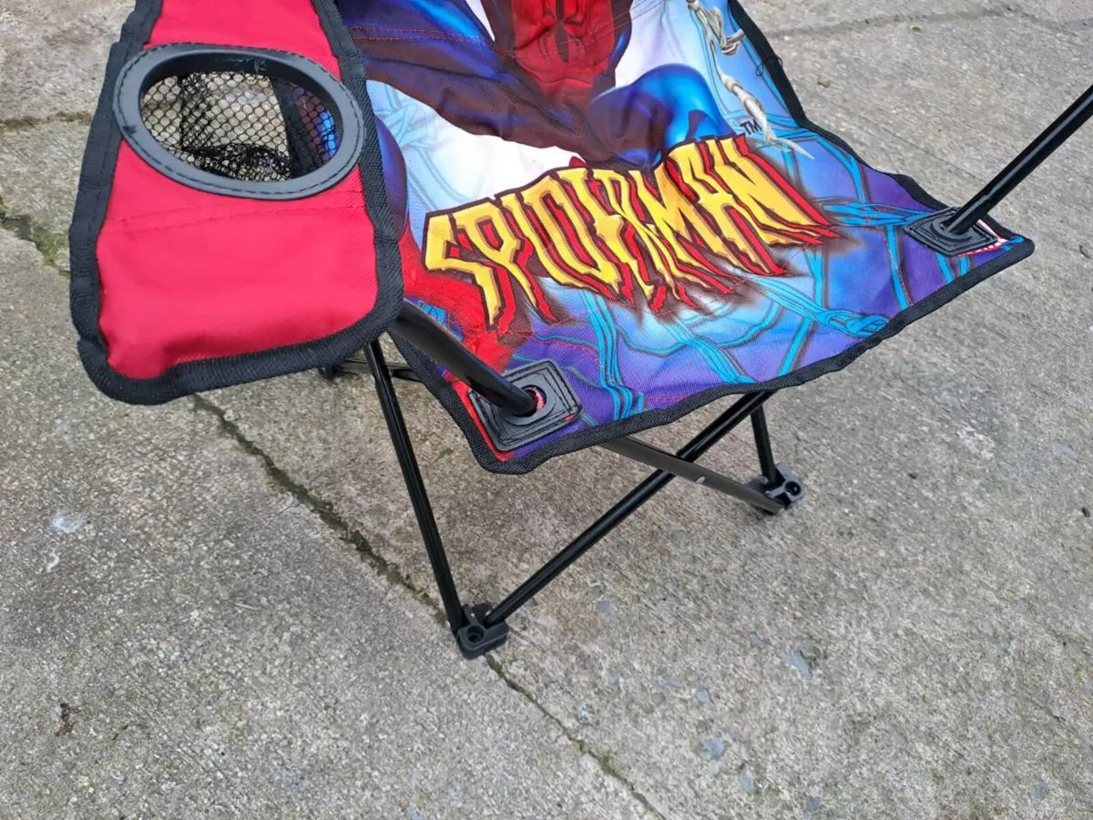Spiderman kids fold up chair - Image 2
