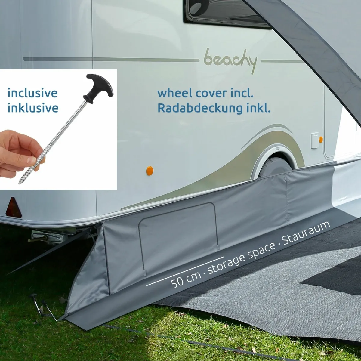 Draftskirt - Floor apron caravan apron Motorhome a - Image 3