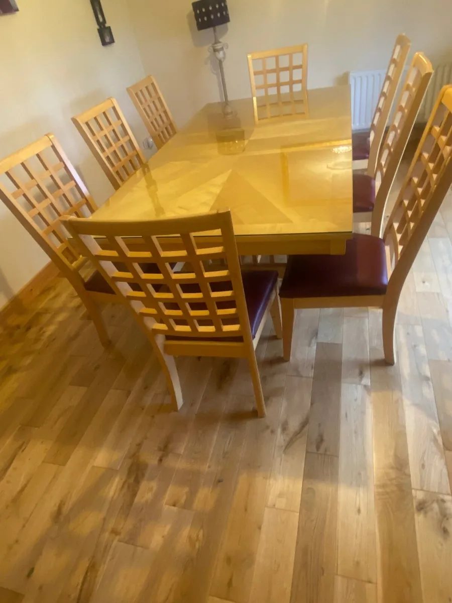 Dining Room Table 8 Chairs and Dresser - Image 4