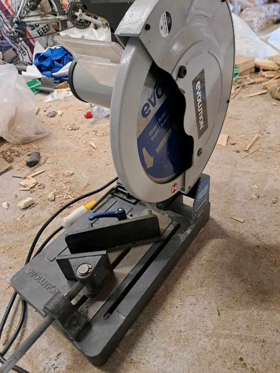Evolution S355CPS 355mm Metal Cutting Chop Saw Wit - Image 1