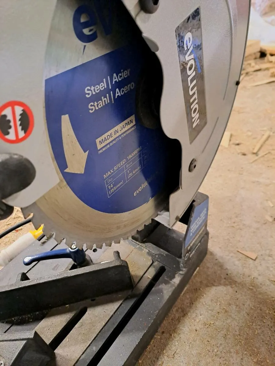 Evolution S355CPS 355mm Metal Cutting Chop Saw Wit - Image 2