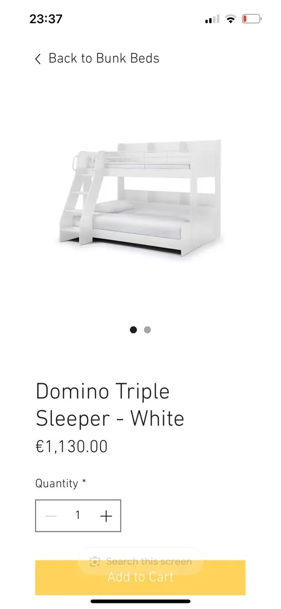 Bunk beds triple sleeper like new