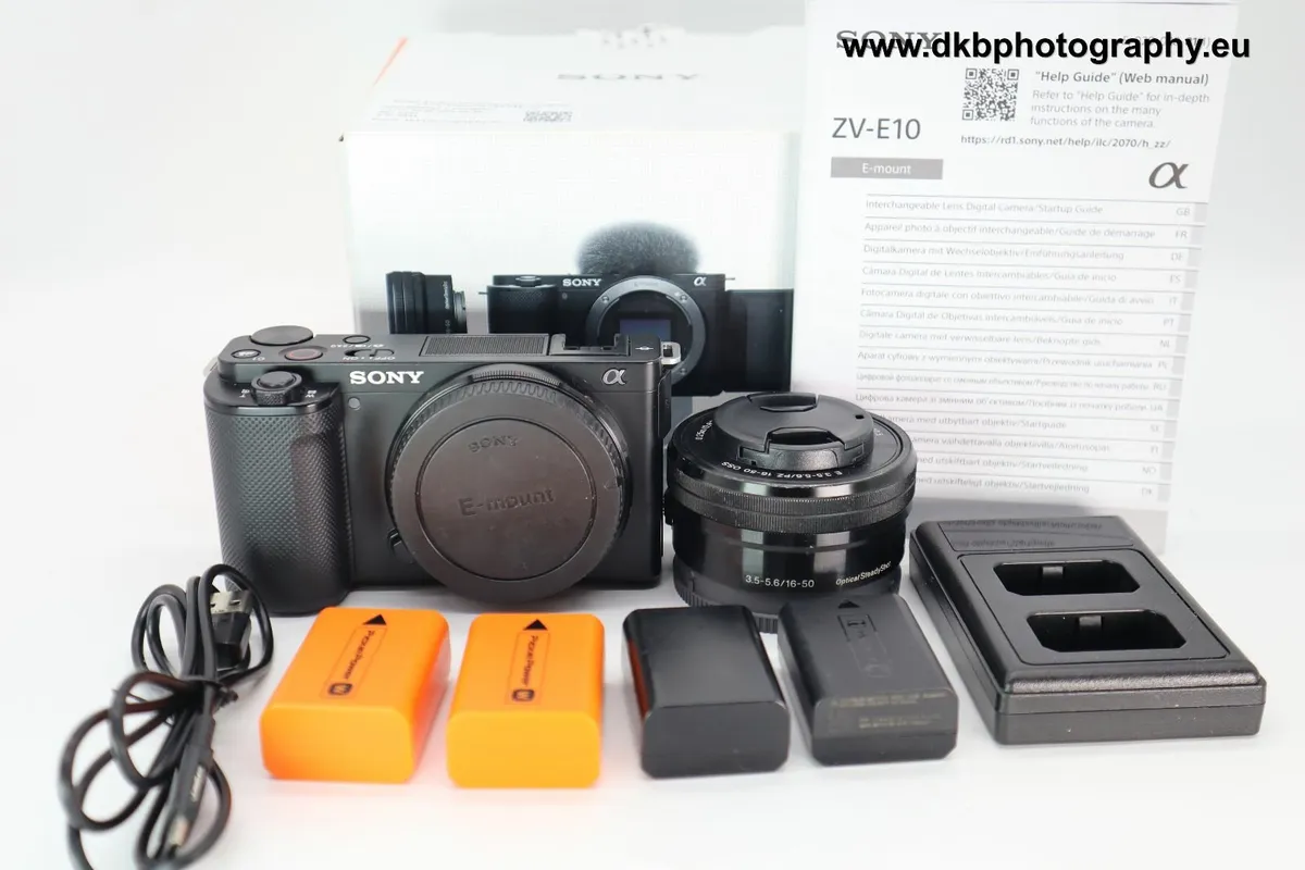 SONY ZV-E10 MIRRORLESS CAMERA & 16-50mm OSS LENS - Image 2