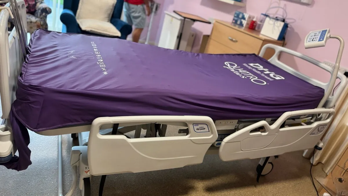 Hill-Room Electric Hospital Bed with DHC Air Mattr - Image 1