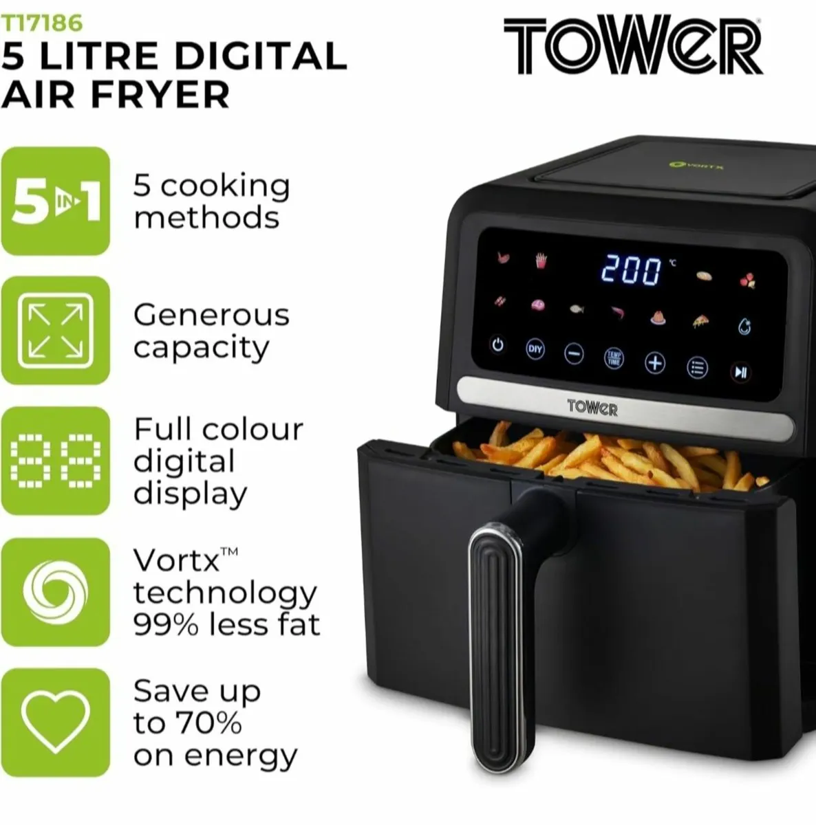 BRAND NEW Tower Air Fryer - Image 3