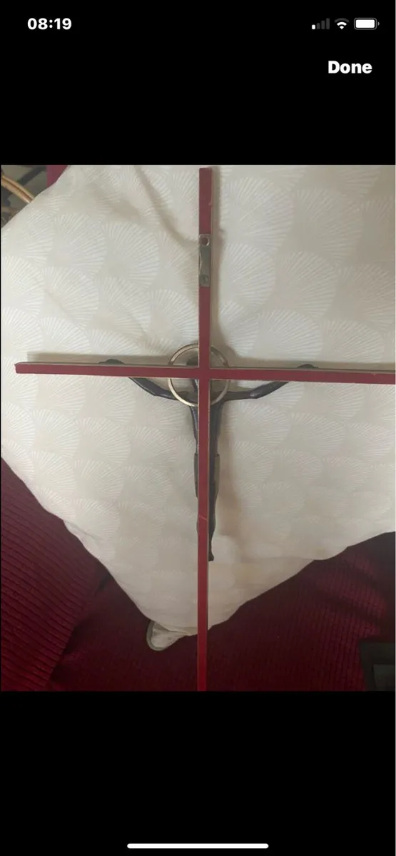 Large Brass Crucifix - Image 4
