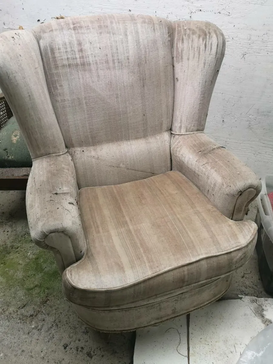 Wing Chair (Requires Reupholstering) - Image 1