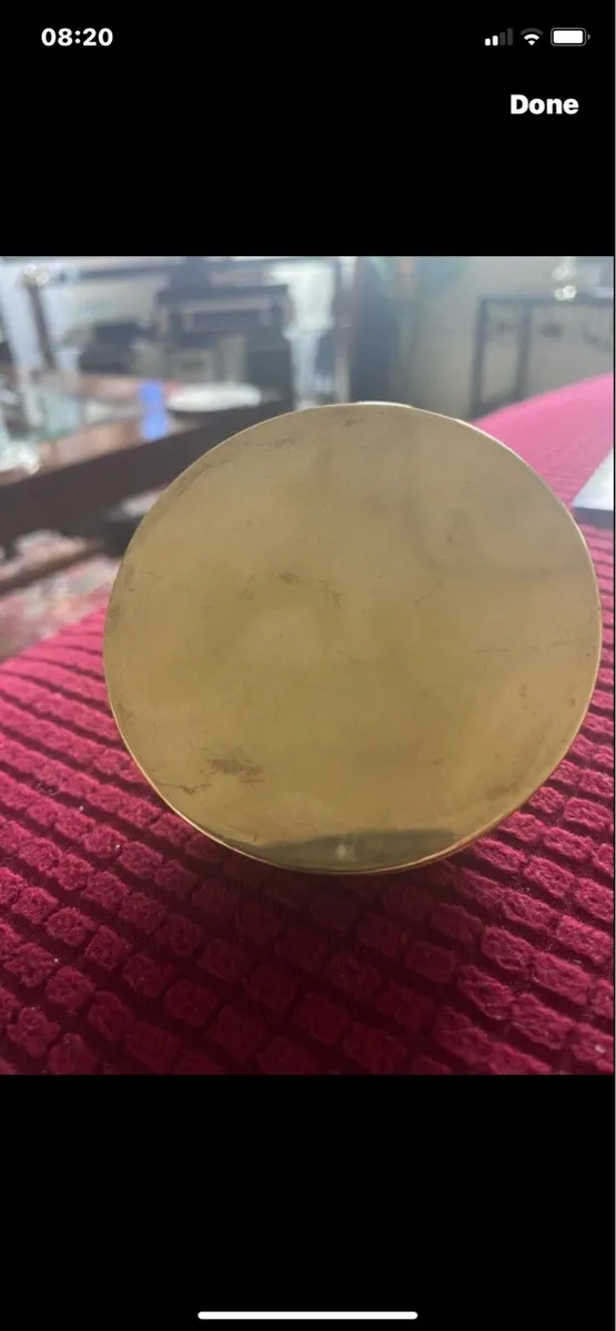 Intake Brass/ Copper/ Mother of Pearl Ring Box - Image 3