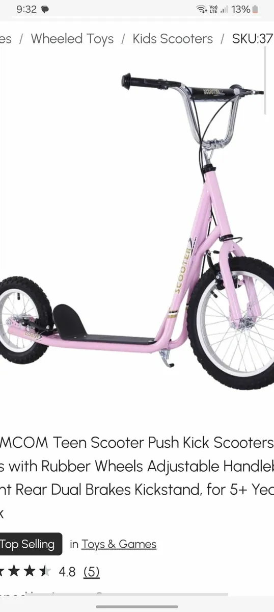 Pink scooter - Image 3