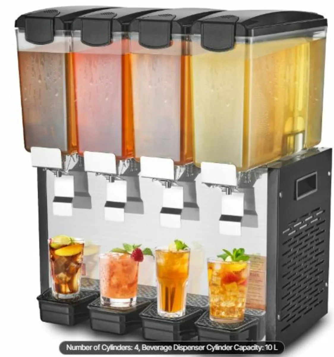 Commercial Beverage Dispenser, 4 Tanks 10 L Per - Image 1