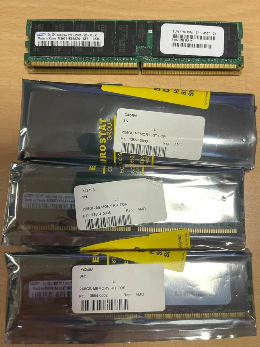 64Gb Server Ram - 8x8GB Memory Kit - PC2-5300P - Image 1