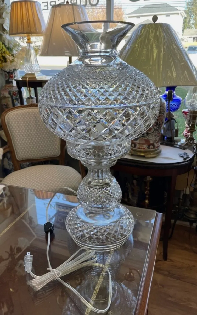 Waterford crystal large 19” lamp