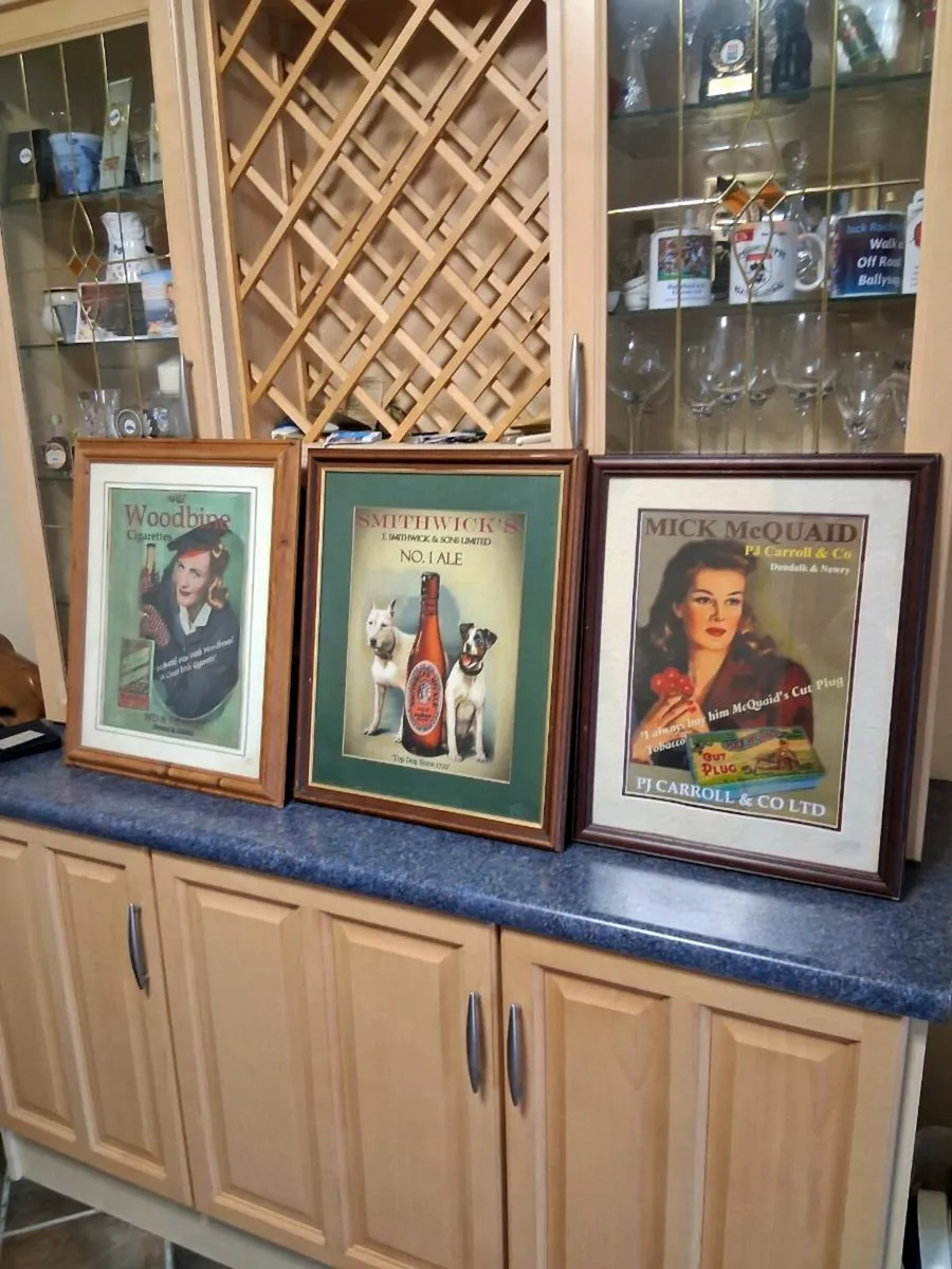 Vintage framed posters