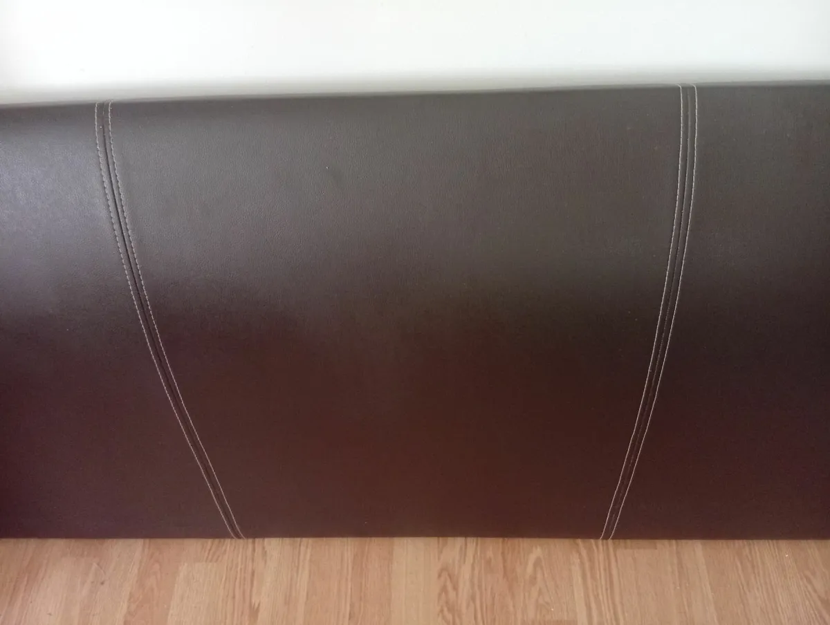 Quality leather king size headboard - Image 4