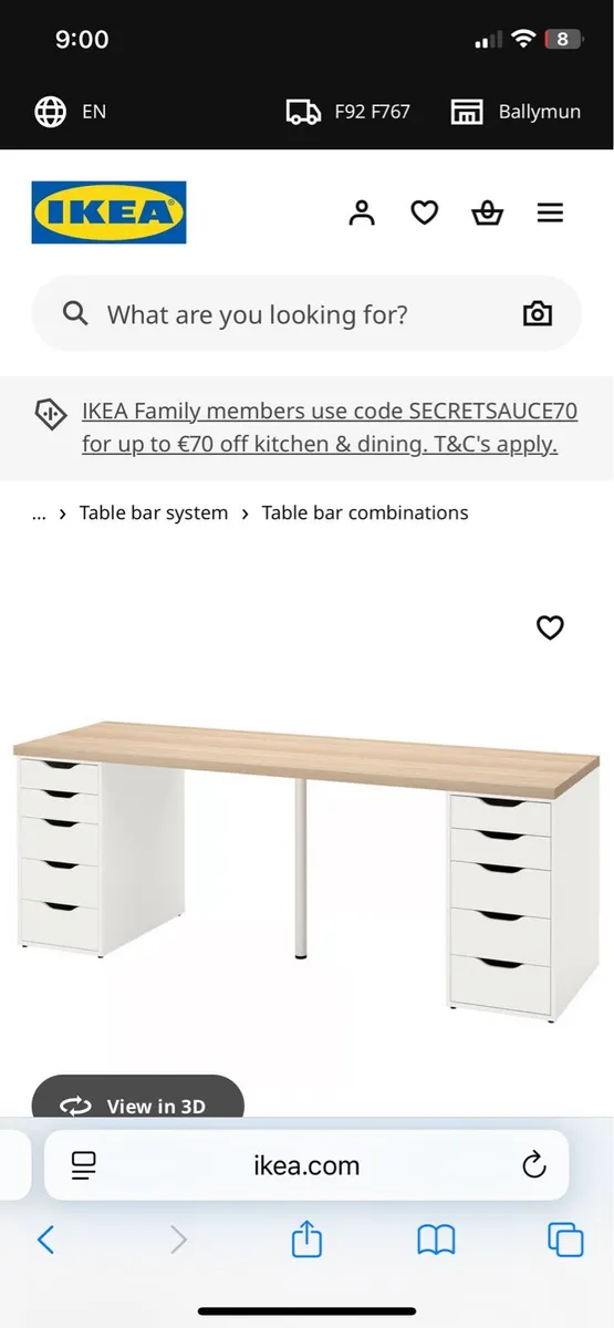 Brand new ikea desk - Image 1