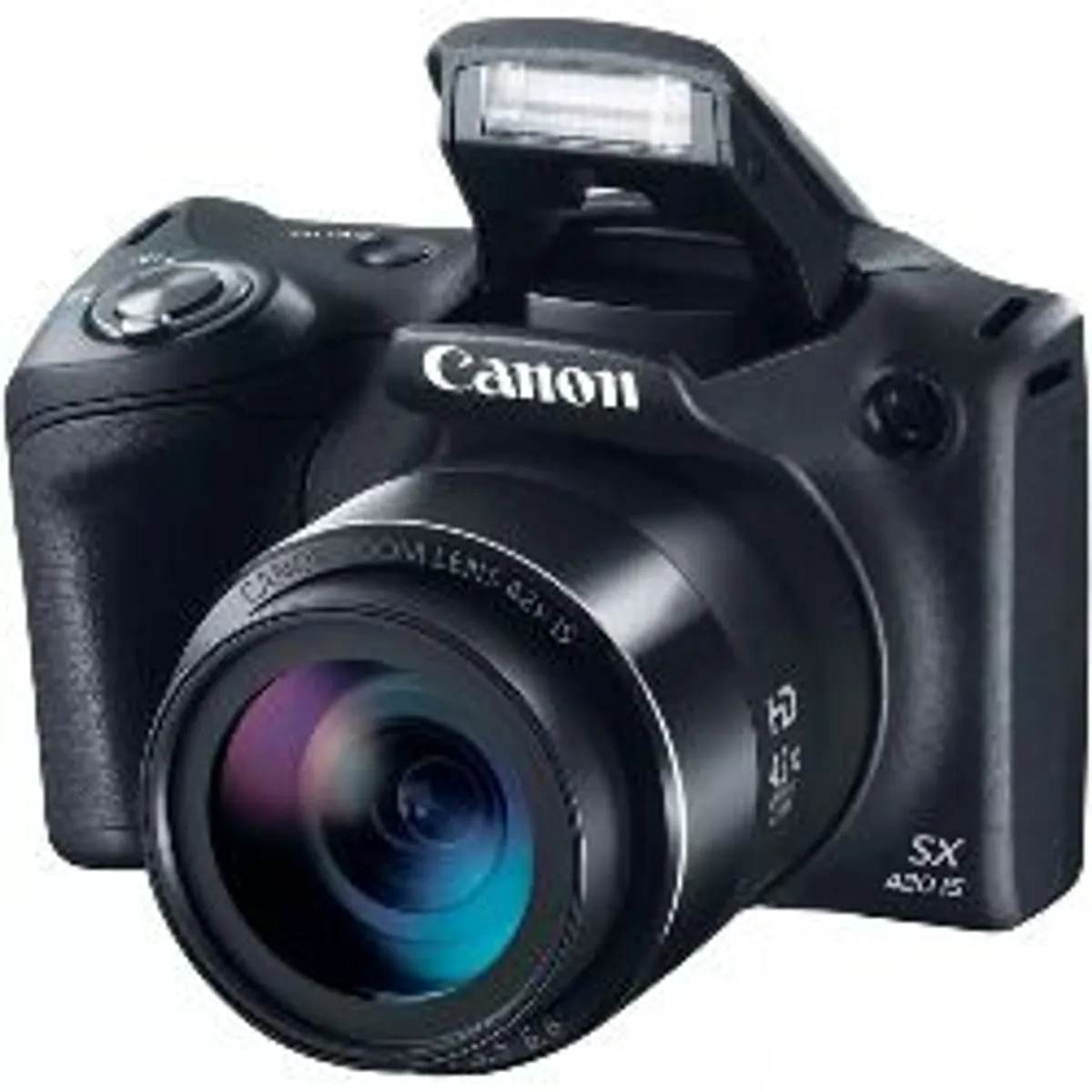 Canon PowerShot SX420 IS Digital Camera 20 MP 42x Optical Zoom Black/ Used - Image 1