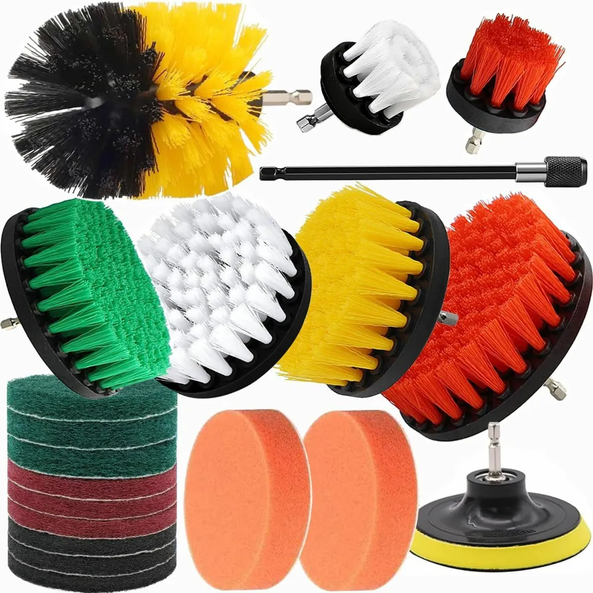 20Pcs Drill Brush Attachment Set, Drill Brush for - Image 1