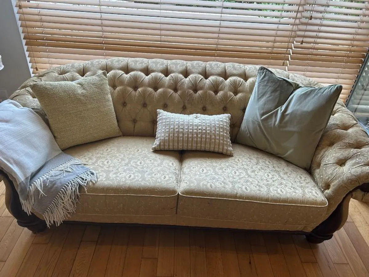 Sofa 3+2 Seater (chesterfield style) - Image 1