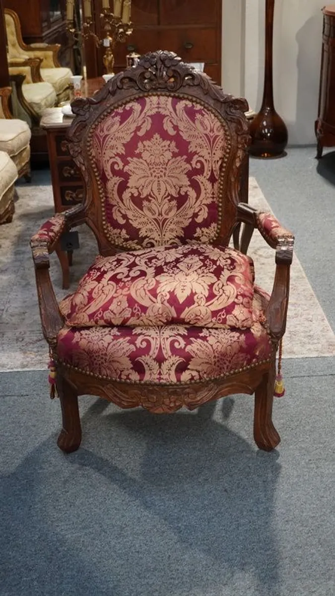 Vintage Spanish Armchair with Cushion - Image 1