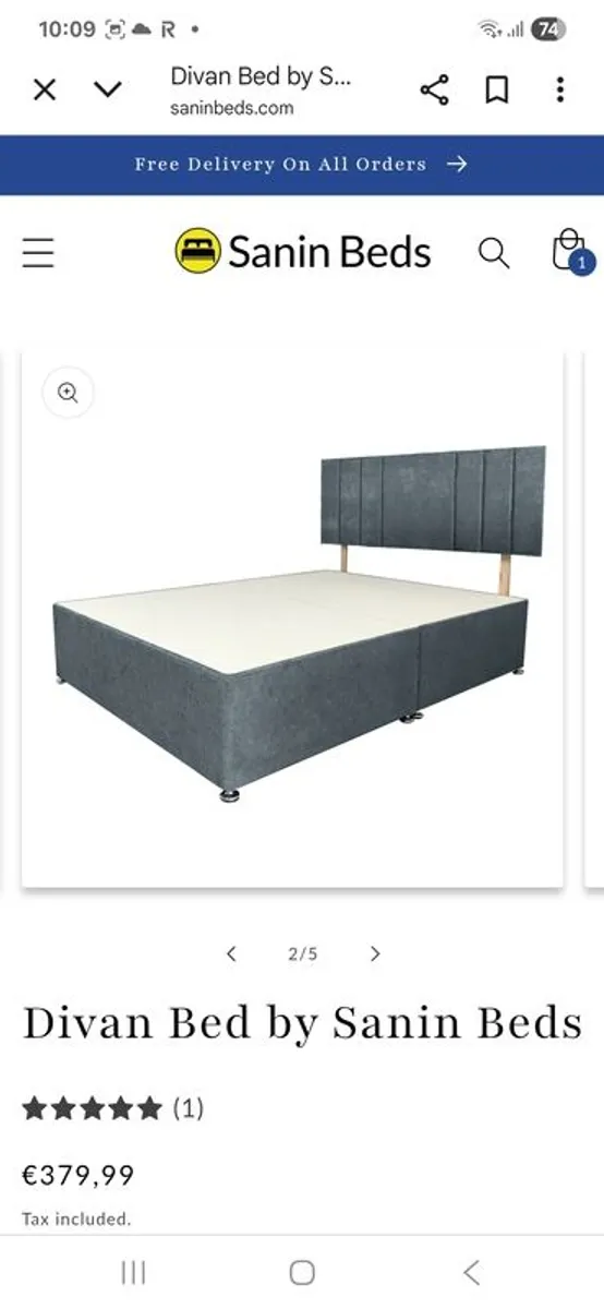 Kingsize divan bed - Image 1