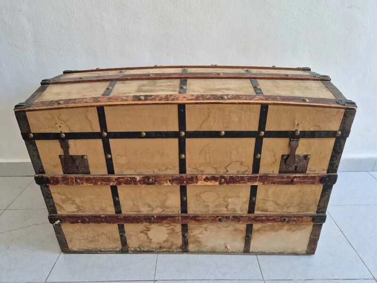 Antique Spanish Travel Trunk - Image 1